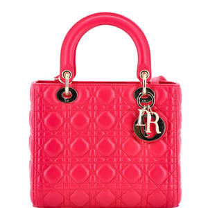 Christian Dior Medium Lady Dior Bag Cannage Quilt Lambskin